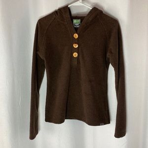 Women’s Trendy Small Hooded Brown Sweater by Ecos